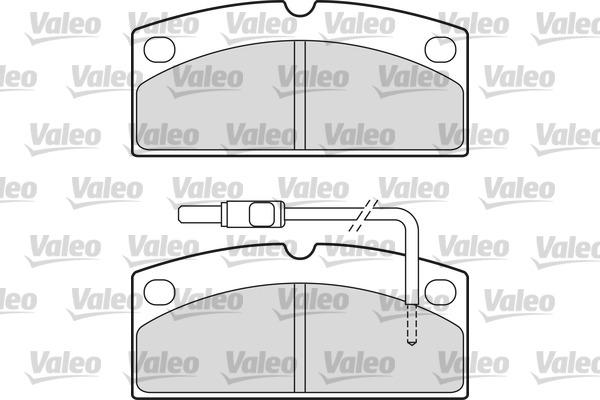 Valeo 601650 - Kit de plaquettes de frein, frein à disque cwaw.fr