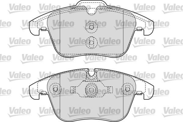 Valeo 601653 - Kit de plaquettes de frein, frein à disque cwaw.fr