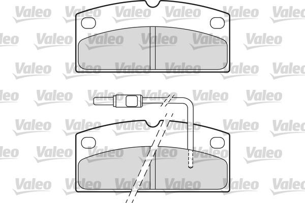 Valeo 601665 - Kit de plaquettes de frein, frein à disque cwaw.fr