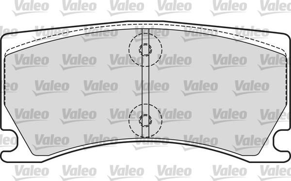 Valeo 601660 - Kit de plaquettes de frein, frein à disque cwaw.fr