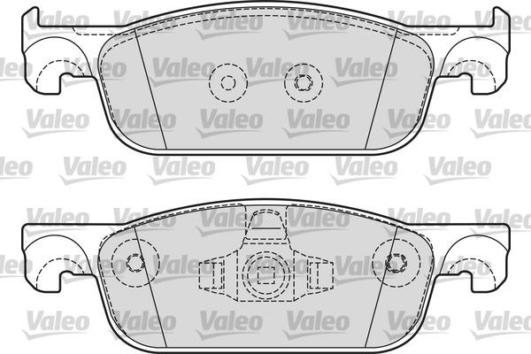 Valeo 601600 - Kit de plaquettes de frein, frein à disque cwaw.fr