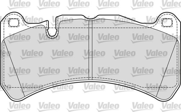 Valeo 601685 - Kit de plaquettes de frein, frein à disque cwaw.fr