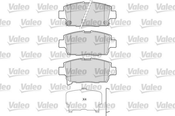 Valeo 601673 - Kit de plaquettes de frein, frein à disque cwaw.fr