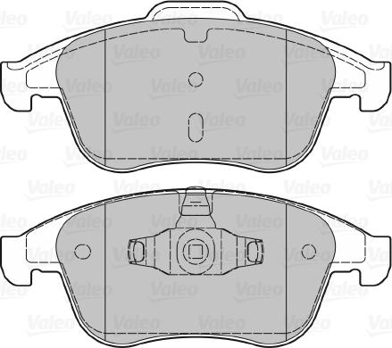 Valeo 601050 - Kit de plaquettes de frein, frein à disque cwaw.fr