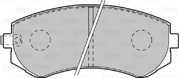 Valeo 601002 - Kit de plaquettes de frein, frein à disque cwaw.fr