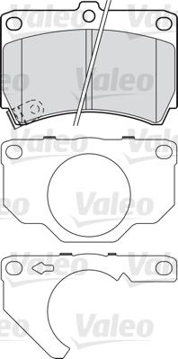 Valeo 601018 - Kit de plaquettes de frein, frein à disque cwaw.fr