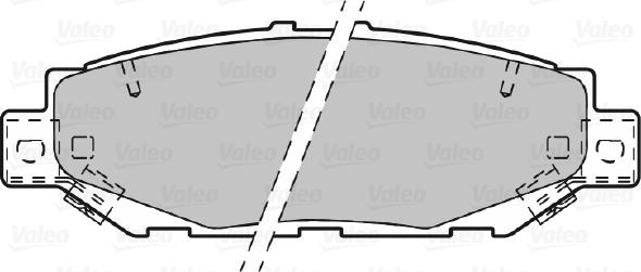 Valeo 601022 - Kit de plaquettes de frein, frein à disque cwaw.fr