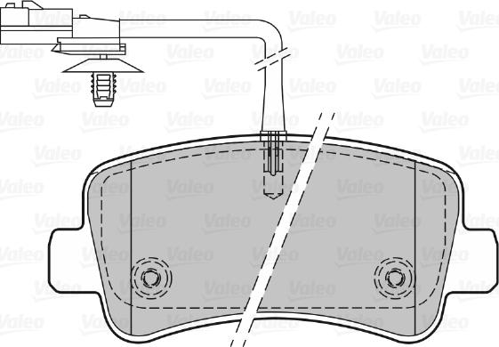 Valeo 670151 - Kit de plaquettes de frein, frein à disque cwaw.fr