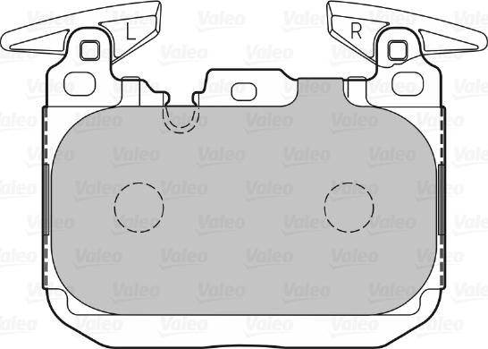 Valeo 601370 - Kit de plaquettes de frein, frein à disque cwaw.fr