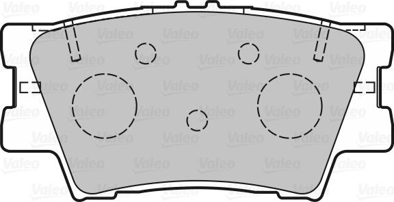 Valeo 601366 - Kit de plaquettes de frein, frein à disque cwaw.fr