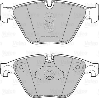 Valeo 601320 - Kit de plaquettes de frein, frein à disque cwaw.fr