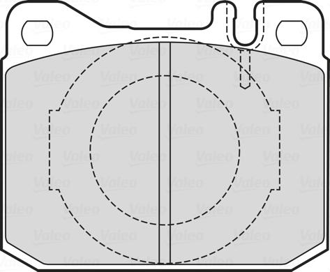 Valeo 601746 - Kit de plaquettes de frein, frein à disque cwaw.fr