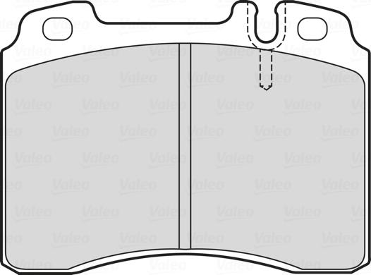 Valeo 601748 - Kit de plaquettes de frein, frein à disque cwaw.fr