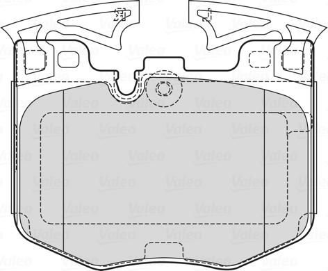 Valeo 601755 - Kit de plaquettes de frein, frein à disque cwaw.fr