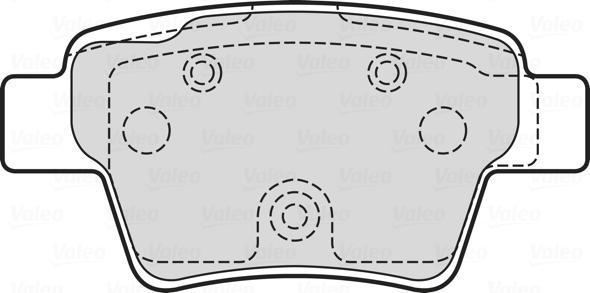 Valeo 601707 - Kit de plaquettes de frein, frein à disque cwaw.fr