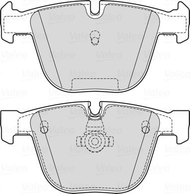 Valeo 601730 - Kit de plaquettes de frein, frein à disque cwaw.fr