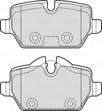 Valeo 601731 - Kit de plaquettes de frein, frein à disque cwaw.fr