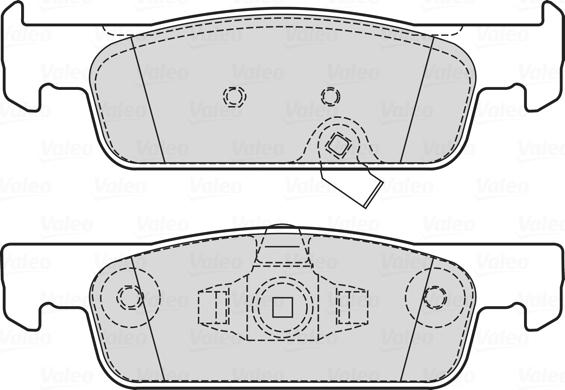 Valeo 601732 - Kit de plaquettes de frein, frein à disque cwaw.fr