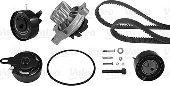 Valeo 614598 - Pompe à eau + kit de courroie de distribution cwaw.fr