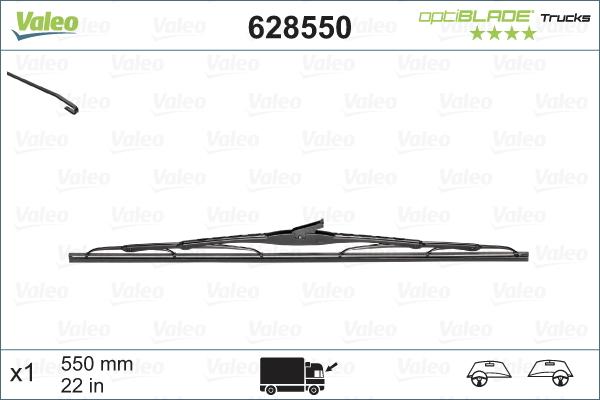 Valeo 628550 - Balai d'essuie-glace cwaw.fr