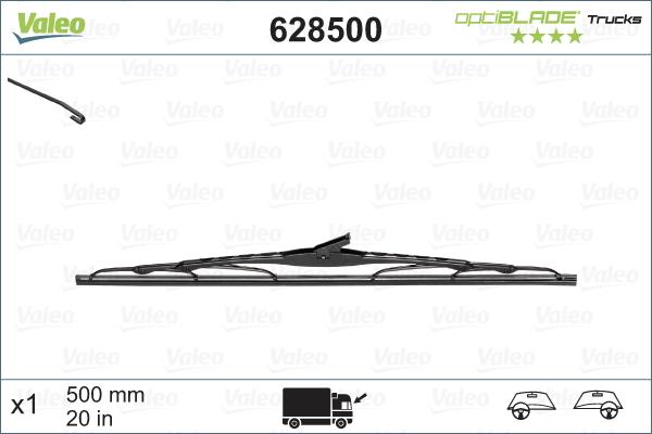 Valeo 628500 - Balai d'essuie-glace cwaw.fr