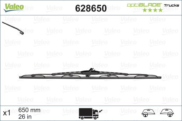 Valeo 628650 - Balai d'essuie-glace cwaw.fr