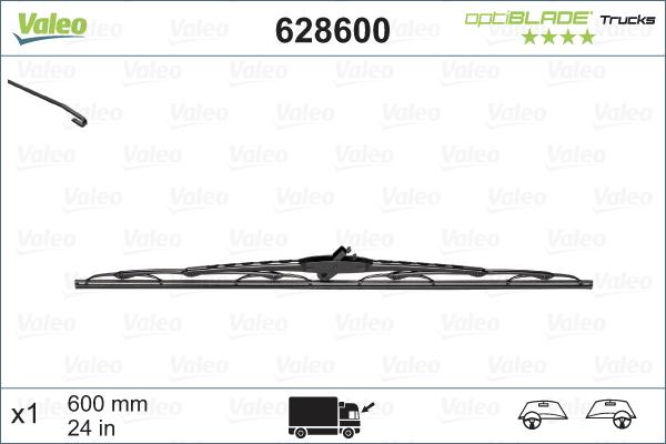 Valeo 628600 - Balai d'essuie-glace cwaw.fr