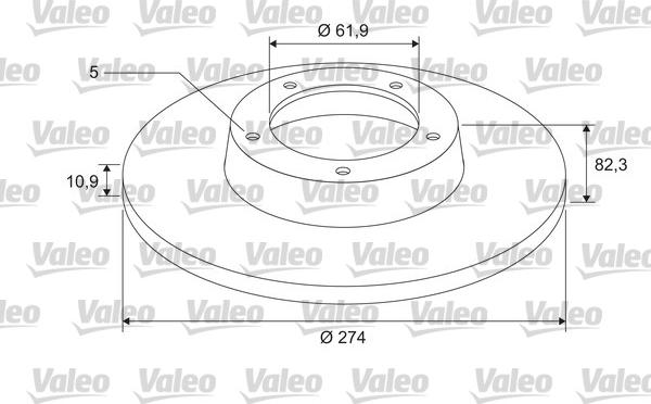 Valeo 675402 - Disque de frein cwaw.fr