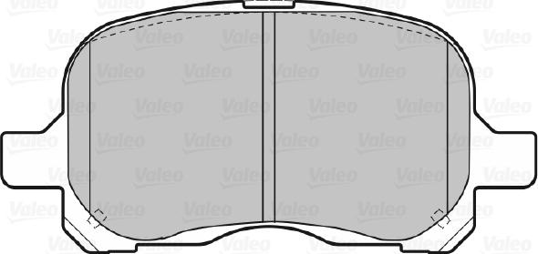 Valeo 670579 - Kit de plaquettes de frein, frein à disque cwaw.fr