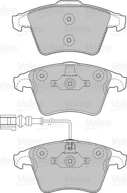 Valeo 670652 - Kit de plaquettes de frein, frein à disque cwaw.fr