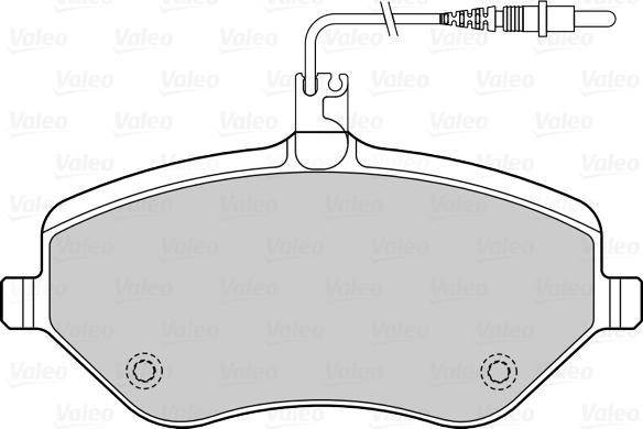 Valeo 670663 - Kit de plaquettes de frein, frein à disque cwaw.fr