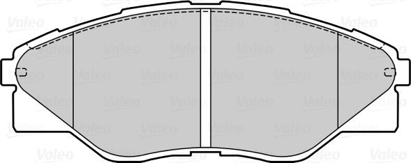 Valeo 670046 - Kit de plaquettes de frein, frein à disque cwaw.fr