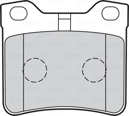 Valeo 670063 - Kit de plaquettes de frein, frein à disque cwaw.fr