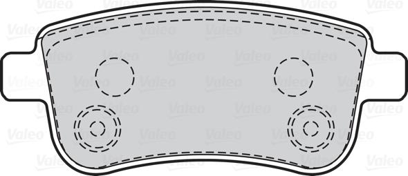 Valeo 670000 - Kit de plaquettes de frein, frein à disque cwaw.fr