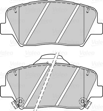 Valeo 670033 - Kit de plaquettes de frein, frein à disque cwaw.fr