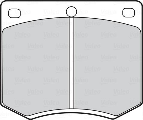 Valeo 670168 - Kit de plaquettes de frein, frein à disque cwaw.fr