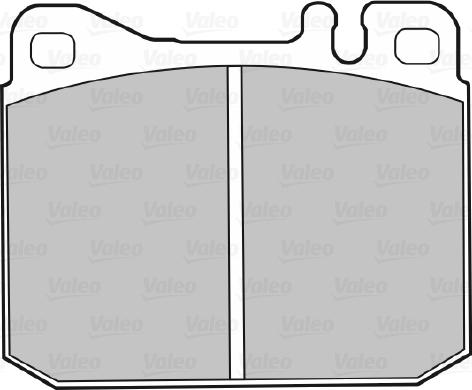 Valeo 670110 - Kit de plaquettes de frein, frein à disque cwaw.fr