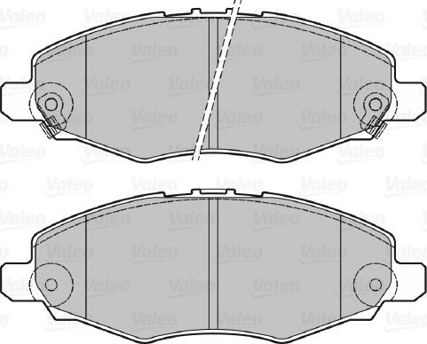 Valeo 670894 - Kit de plaquettes de frein, frein à disque cwaw.fr