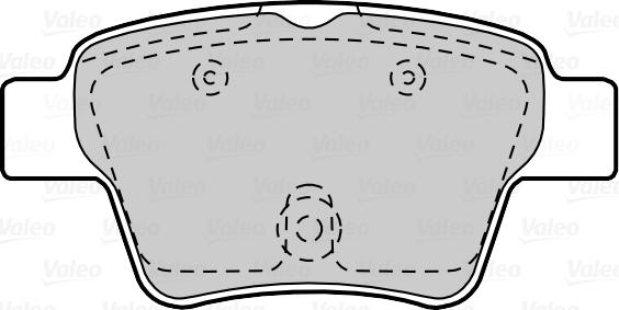 Valeo 670702 - Kit de plaquettes de frein, frein à disque cwaw.fr