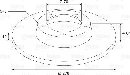 Valeo 197584 - Disque de frein cwaw.fr