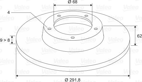 Valeo 197520 - Disque de frein cwaw.fr