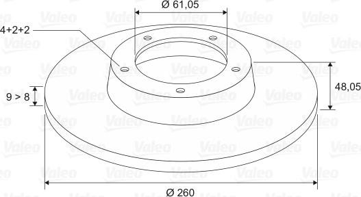 Valeo 197014 - Disque de frein cwaw.fr