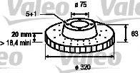 Valeo 197084 - Disque de frein cwaw.fr