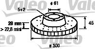 Valeo 197081 - Disque de frein cwaw.fr