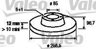 Valeo 197033 - Disque de frein cwaw.fr