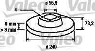 Valeo 197100 - Disque de frein cwaw.fr