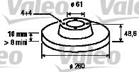 Valeo 197103 - Disque de frein cwaw.fr