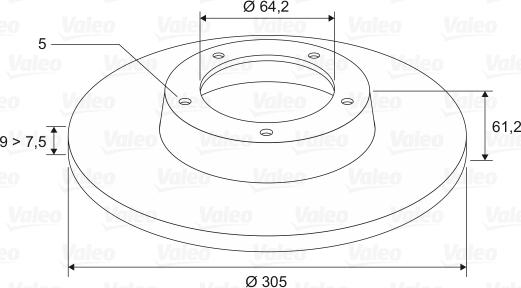 Valeo 197102 - Disque de frein cwaw.fr