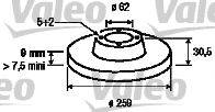 Valeo 197110 - Disque de frein cwaw.fr