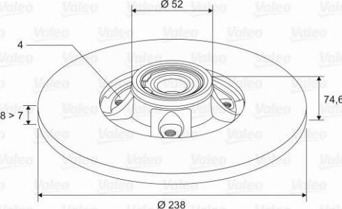 Valeo 197118 - Disque de frein cwaw.fr